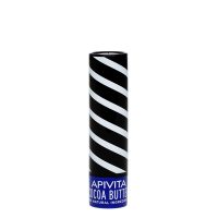 Product  container  of  Apivita  Lip  Care  Cocoa  Butter  SPF20,  a  protective  lip  balm  indicated  for  deep  nourishment  and  SPF20.