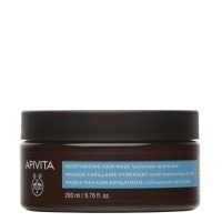 Jar  of  Apivita  Moisturizing  Capillary  Mask  by  Apivita,  a  light  hair  mask  indicated  for  deep  hydration  and  split  ends.
