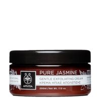 Jar  of  Apivita  Pure  Jasmine  Gentle  Exfoliating  Cream  by  Apivita,  a  creamy  scrub  indicated  for  exfoliating  and  revitalizing  the  body.