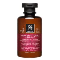 Bottle  of  Apivita  Toning  Shampoo  Woman  by  Apivita,  a  shampoo  indicated  for  strengthening  and  stimulating  hair  growth.