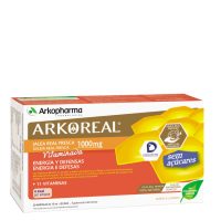 Box  of  Arkoroyal  Royal  Jelly  with  Vitamins  Ampoules  by  Arkoroyal,  a  supplement  indicated  for  general  well-being  and  energy.