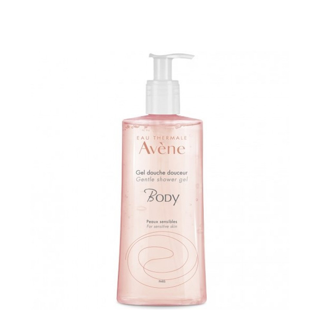 avnebodyshowergelsmooth500ml Bottle of Avène Body Shower Gel Smooth by Avène, a shower gel indicated for gentle cleansing of sensitive skin.