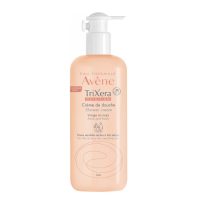Bottle  of  Avène  Trixera  Nutrition  Shower  Cream  by  Avène,  a  cleansing  cream  indicated  for  repairing  dry  skin.
