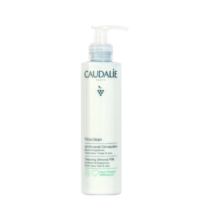 caudalievinocleanmakeupremoveralmondmilk100ml Bottle of Caudalie Vinoclean Makeup Remover Almond Milk by Caudalie, a cleansing milk indicated for dry skin.