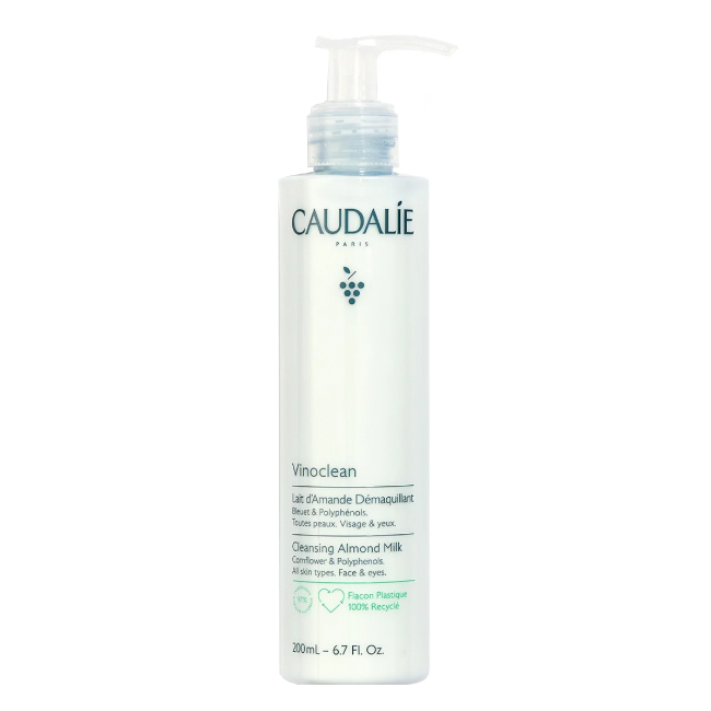 caudalievinocleanmakeupremoveralmondmilk200ml Bottle of Caudalie Vinoclean Makeup Remover Almond Milk by Caudalie, a cleansing milk indicated for nourishing dry skin.