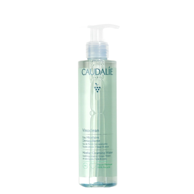 caudalievinocleanmicellarcleansingwater100ml Bottle of Caudalie Vinoclean Micellar Cleansing Water by Caudalie, a micellar water indicated for makeup removal.
