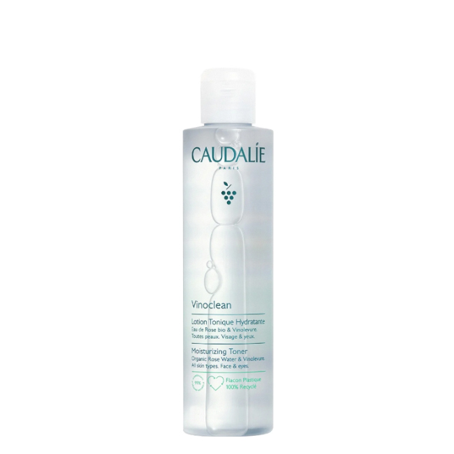 caudalievinocleanmoisturizingtonerlotion100ml Bottle of Caudalie Vinoclean Moisturizing Toner by Caudalie, a lotion indicated for toning and refreshing the complexion.