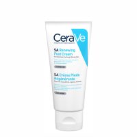 Tube  of  Cerave  SA  Renewing  Foot  Cream  by  Cerave,  a  rich  cream  indicated  for  moisturizing  and  fighting  foot  calluses.