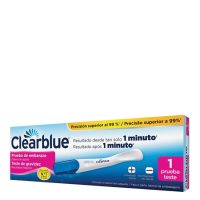 Product  container  of  Pregnancy  Test  by  Clearblue,  a  diagnostic  test  indicated  for  the  detection  of  pregnancy.