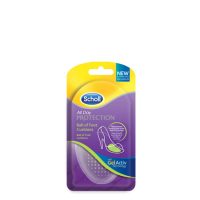 Product  container  of  Gelactiv  All  Day  Protection  Ball  of  Foot  Cushions  by  Dr.  Scholl,  a  gel  pad  indicated  for  sole  protection.