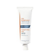 Bottle  of  Ducray  Tonifying  Gel  by  Ducray,  a  hair  tonic  gel  indicated  for  stimulating  the  scalp  and  preventing  hair  loss.