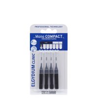 Box  of  Elgydium  Clinic  Mono  Compact  Interdental  Brushes  Black  by  Elgydium,  brushes  indicated  for  cleaning  narrow  interdental  spaces.