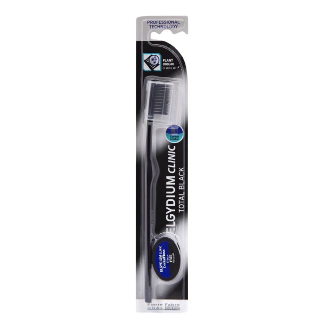 elgydiumclinictotalblackbrushteeth1unid Elgydium Clinic Total Black Escova Dentes 1unid - Image 1