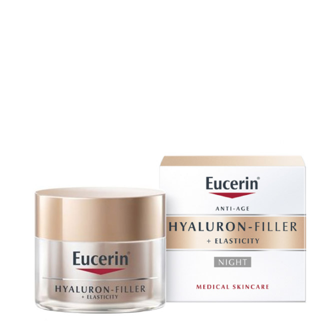 eucerinhyaluronfillerpluselasticitynightcream50ml Jar of Eucerin Hyaluron Filler