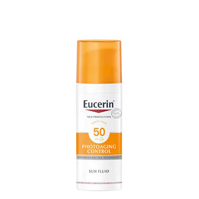 eucerinsunphotoagingcontrolspf50plussunfluid50ml Eucerin Sun Photoaging Control SPF50 Fluido Solar 50ml - Image 1