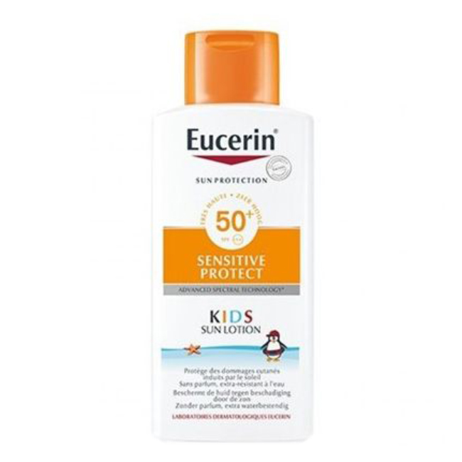 eucerinsunsensitiveprotectspf50plussunlotion400ml Eucerin Sun Kids Sensitive Protect SPF50+ Loção Solar 400ml - Image 1
