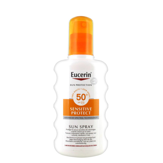 eucerinsunsensitiveprotectspf50plussunspray200ml Eucerin Sun Sensitive Protect SPF50+ Spray Solar 200ml - Image 1