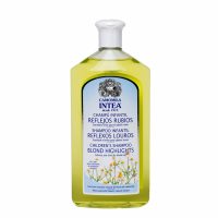 Bottle  of  Intea  Chamomile  Reflexes  Blonde  Infant  Shampoo  by  Intea,  a  mild  shampoo  indicated  for  enhancing  childrens  blond  hair.