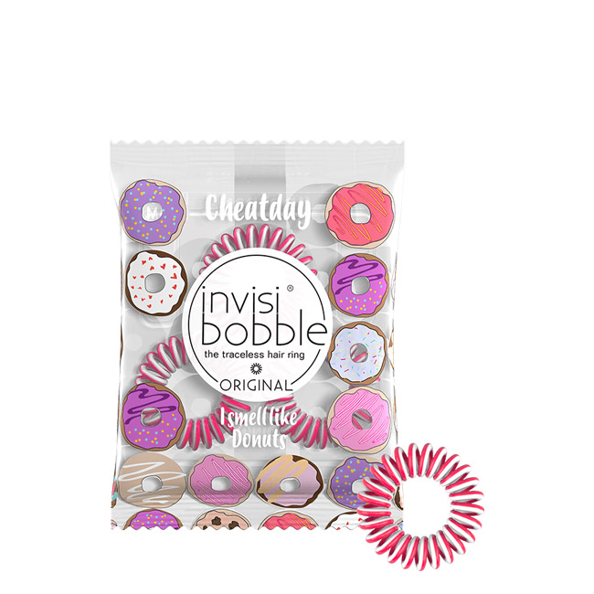 invisibobblecheatdaydonutdreamcolorpinkwhite3unid インビジブル チートデイ ドーナツドリーム カラー ピンク / ホワイト 3unid - 画像 (1)