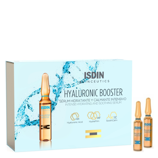 isdinisdinceuticshyaluronicboostermoisturizingserumampoules10pc イスディン・イスディンスティックス ヒアルロンブースター保湿美容液アンプル 10本入 - 画像 (1)