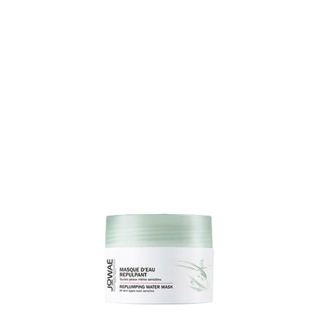 jowaemoisturizingmaskredensifying50ml Jar of Jowaé Replumping Moisturizing Mask by Jowaé, a gel mask indicated for hydrating and softening dehydrated skin.