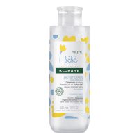 Bottle  of  Klorane  Baby  Water  Micellar  by  Klorane,  a  micellar  water  indicated  for  gently  cleansing  fragile  baby  skin.
