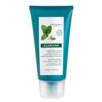Tube  of  Klorane  Capillary  Aquatic  Mint  Balm  by  Klorane,  a  creamy  balm  indicated  for  detangling  and  protecting  hair.