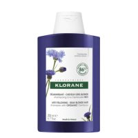 Bottle  of  Klorane  Shampoo  With  Centaury  by  Klorane,  a  shampoo  indicated  for  gray  or  white  hair  to  prevent  yellowing.