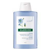 Bottle  of  Klorane  Shampoo  With  Flax  Fiber  by  Klorane,  a  gentle  shampoo  indicated  for  detangling  and  adding  hair  volume.