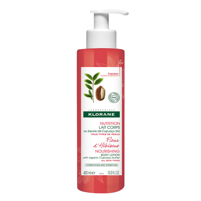 kloranehibiscusflowerenergizingbodymilk400ml Klorane Leche Corporal con Flor de Hibisco 400 ml - Image 1