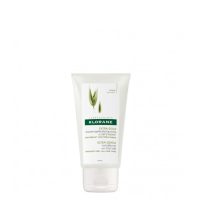 Tube  of  Klorane  Oat  Milk  Ultra-Gentle  Conditioner  by  Klorane,  a  capillary  balm  indicated  for  moisturizing  and  detangling  hair.
