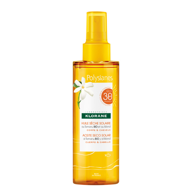 kloranepolysianessolarspf30bodyandhairdryoil200ml クロラーヌ ポリュージョンズ ドライサンオイル SPF30 200ml - 画像 (1)