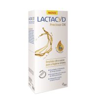 Bottle  of  Lactacyd  Precious  Oil  Emulsion  Ultra  Soft  Intimate  Hygiene  by  Lactacyd,  an  emulsion  indicated  for  daily  intimate  care.