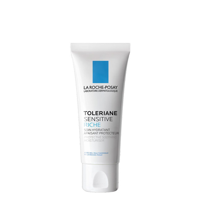 larocheposaytolerianesensitivericherichmoisturizingcream40ml Tube of La Roche Posay Toleriane Sensitive Riche Moisturizing Cream by La Roche Posay, a rich cream for dry sensitive skin.