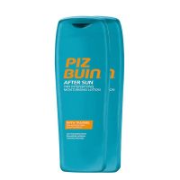Bottle  of  Piz  Buin  After  Sun  Tan  Intensifier  by  Piz  Buin,  a  lotion  indicated  for  moisturizing  and  intensifying  the  tan.