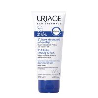 Bottle  of  Uriage  Baby  1er  Soothing  Oil  Atopic  Skin  by  Uriage,  an  oil-balm  indicated  for  dry  and  atopic  baby  skin.
