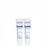 Box  of  Uriage  Bariéderm  Duo  Cica-Lip  by  Uriage,  a  lip  balm  indicated  for  repairing  and  soothing  dry  or  chapped  lips.