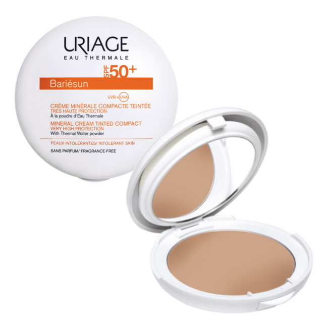 uriagebariesunspf50pluscompactsuncreamgoldentone10gr ユリアージュ バリェスン ミネラルクリーム ティンテッド コンパクト ゴールド SPF50+ 10gr - 画像 (1)