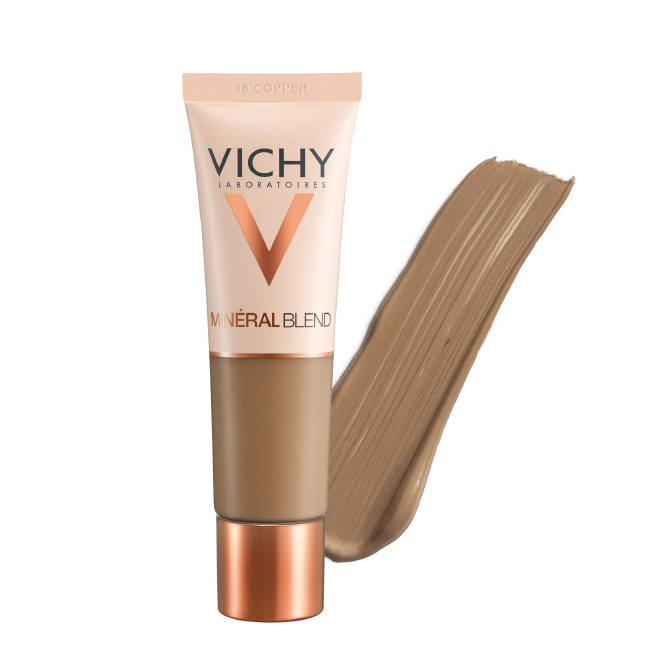 vichymineralblendfondteintbasemoisturizercolor18copper30ml ヴィシー ミネラルブレンド フォンドゥテイント モイスチャライジング ファンデーション カラー 18 カッパー 30ml - 画像 (1)