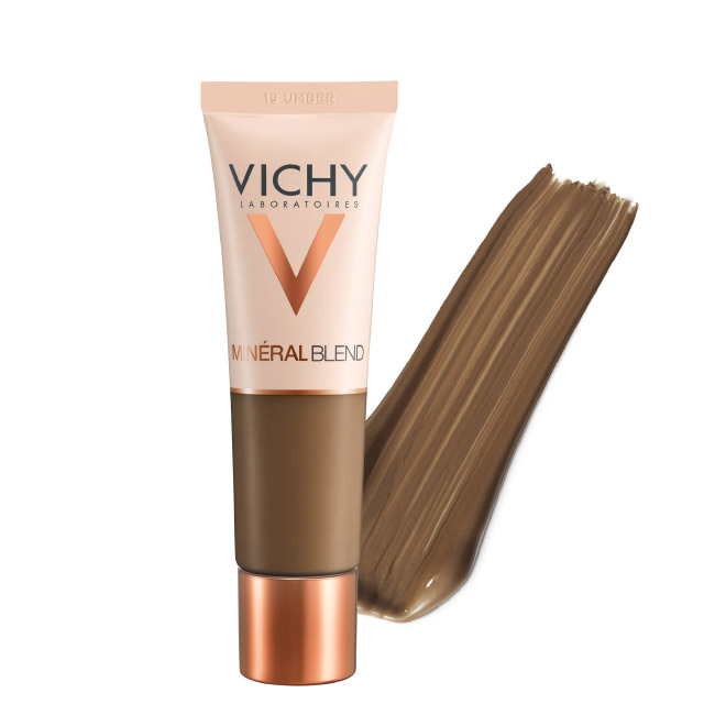 vichymineralblendfondteintmoisturizingcolor19umber30ml Vichy Mineral Blend Fond Teint Base Hidratante color 19 Umber 30 ml - Image 1