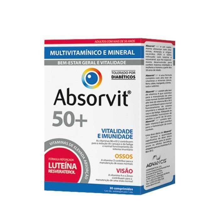 Absorvit50+Tabletsx30 Box of Absorvit 50