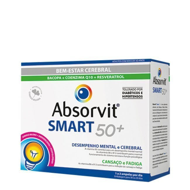 AbsorvitSmart50+Ampoules30x10ml Box of Absorvit Smart 50