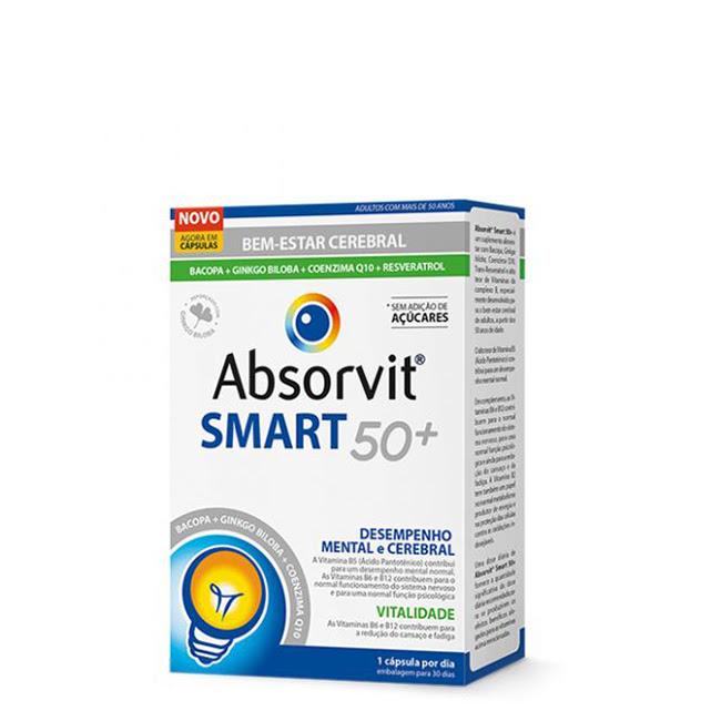 AbsorvitSmart50Capsulesx30 Absorvit Smart50+ Cápsulas x30 - Image 1