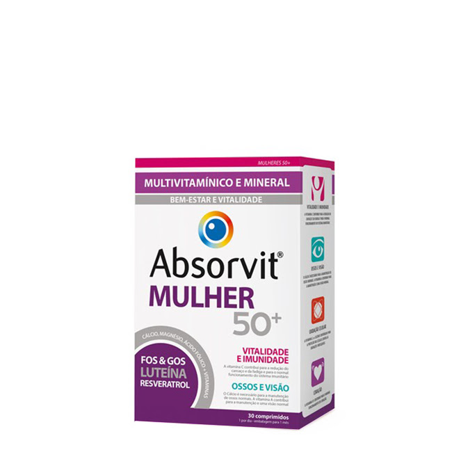 AbsorvitWoman50+Tabletsx30 Box of Absorvit Woman 50