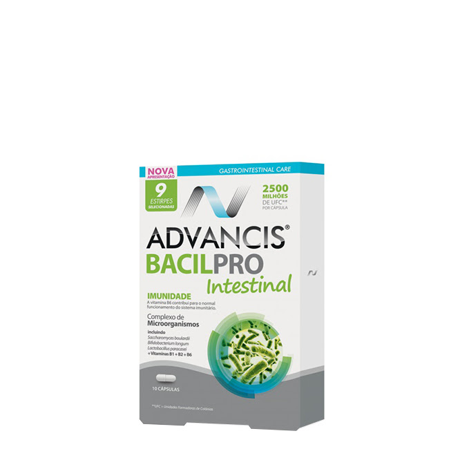 AdvancisBacilproIntestinalCapsulesx10 Advancis Bacilpro Intestinal Capsules x10