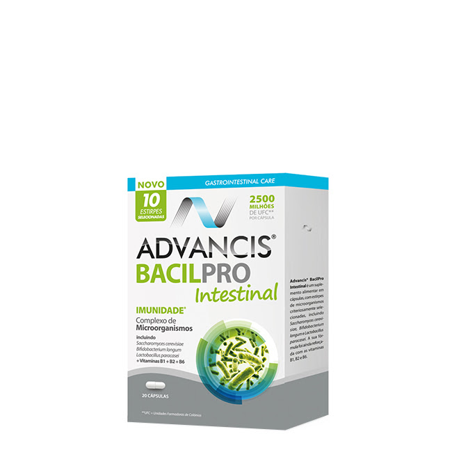 AdvancisBacilproIntestinalCapsulesx20 Advancis Bacilpro Intestinal Capsules x20