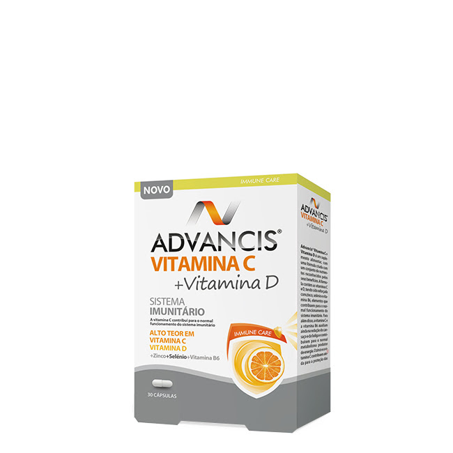 AdvancisVitaminC+VitaminDCapsulesx30 Advancis Vitamin C + Vitamin D Capsules x30