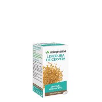 Box  of  Arkocápsulas  Brewers  Yeast  Capsules  by  Arkopharma,  a  capsule  supplement  indicated  for  hair  and  nail  health.