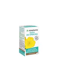 Box  of  Arkocápsulas  Evening  Primrose  Oil  Capsules  by  Arkopharma,  a  capsule  supplement  indicated  for  menstrual  well  being.