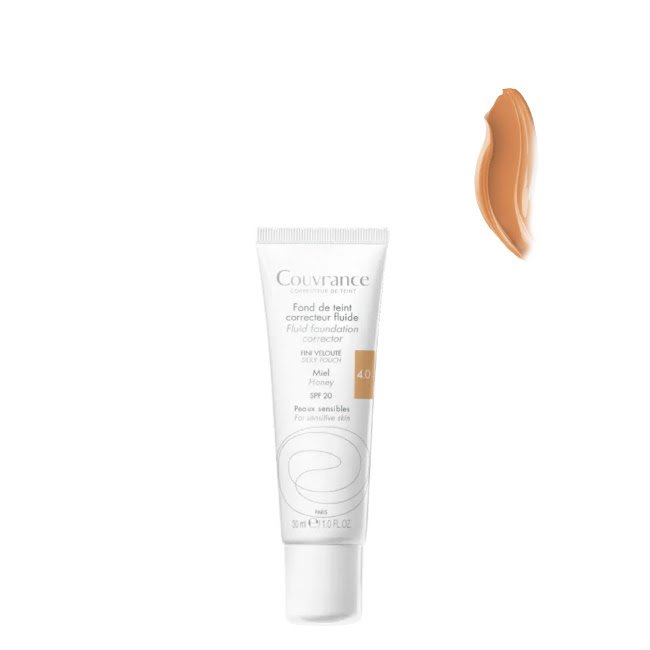 AveneCouvranceHoney4FluidBase30ml Avène Couvrance Base Fluída Cor 4 Mel 30ml - Image 1